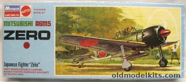 Monogram 1/48 Mitsubishi A6M5 Zero, 6799 plastic model kit